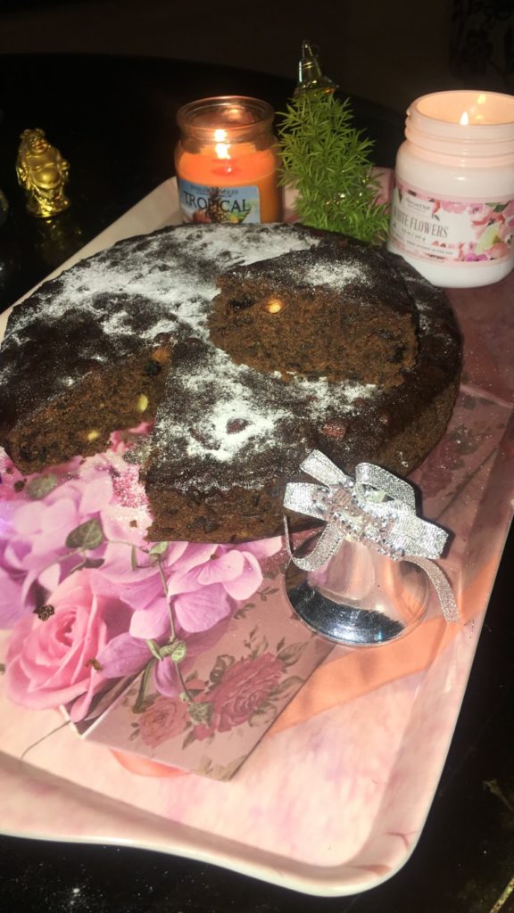 Last minute Rum Cake (when you don’t have time to soak the fruits in rum)