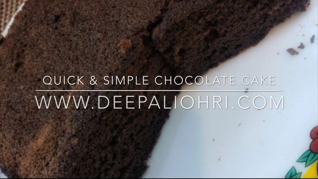 QUICK & EASY CHOCOLATE CAKE RECIPE
