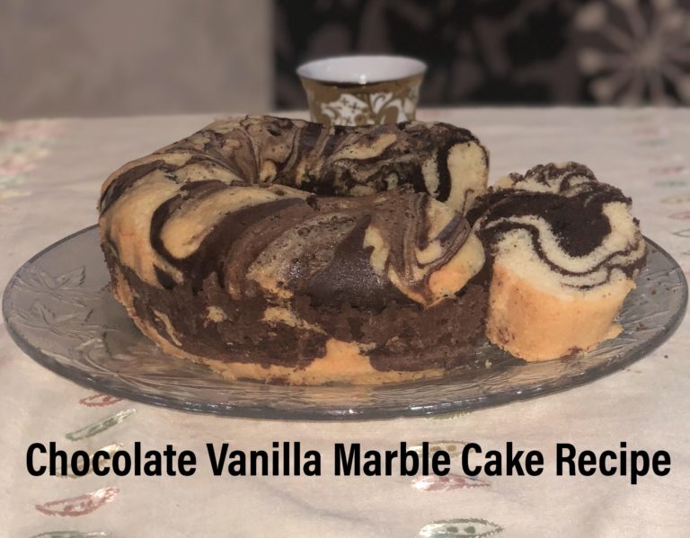 Chocolate Vanilla Marble Cake Recipe