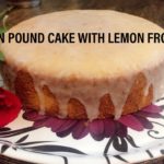 Lemon pound cake with lemon frosting