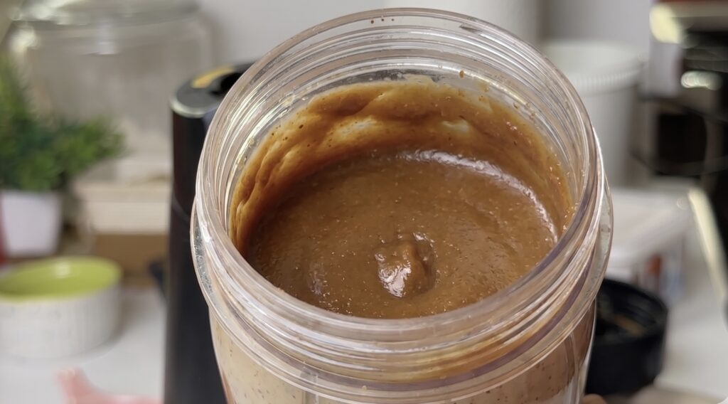 Smooth blended date paste for Eggless Date & Carrot Cake