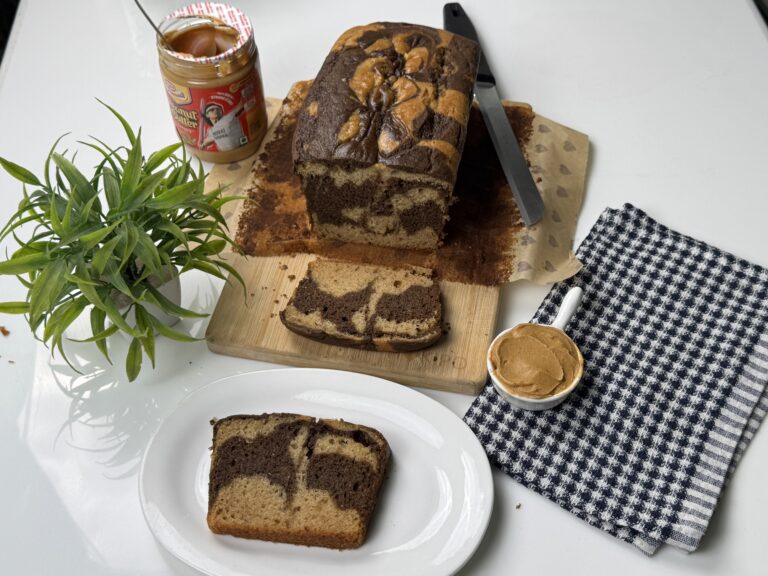 eggless peanut butter loaf cake