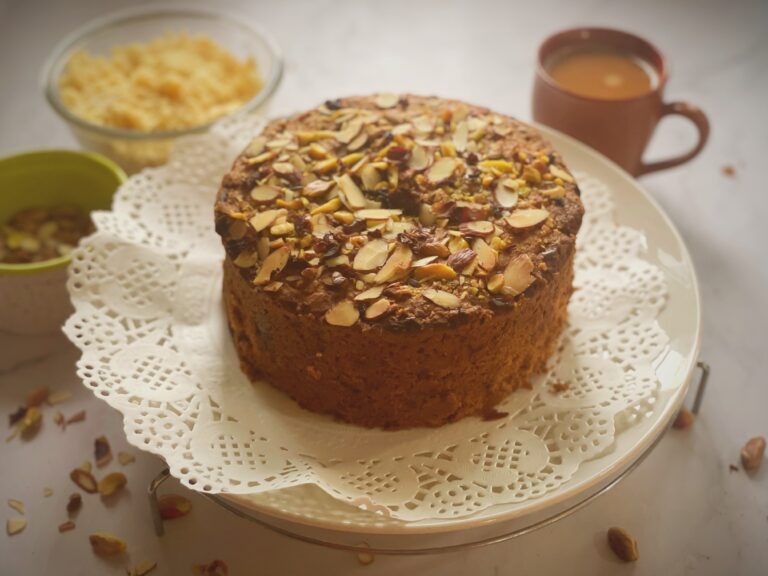 Eggless Mawa Cake (Moist Indian Festive Cake)