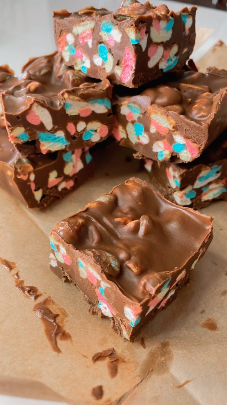 Chocolate Marshmallow Squares (No-Bake, Eggless Diwali Treat)